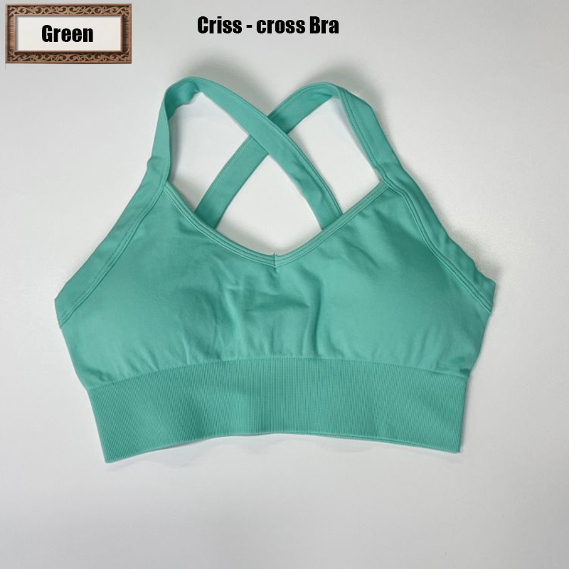 Criss - cross Bra-Green