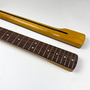 Mástiles de guitarra ST personalizados de arce flameado con 21 trastes y acabado brillante para guitarra <span class=keywords><strong>el</strong></span>éctrica - Product Image 4