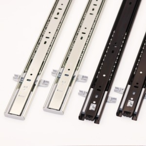 45mm 풀 익스텐션 서랍 슬라이드 셀프 클로즈 인터락 고품질 모던 스타일 볼 베어링 슬라이드 - Product Image 3