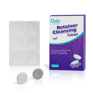 Cuidado Diario, Nuevo Producto, Personalizable con Logotipo, Tabletas de Limpieza para Retenedores, Sabor a Menta Fresca, Herramienta de Limpieza Bucal, 36 Unidades - Product Image 2