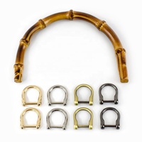 Meetee BS445 10.5/12/13mm tas aksesori DIY buatan tangan bahan kayu untuk tas anyaman tas tangan kualitas tinggi pegangan bambu alami