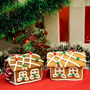 2026 vente chaude feutre pain d'épice maison paire fabriqués à la main boules <span class=keywords><strong>de</strong></span> noël suspendus décorations <span class=keywords><strong>de</strong></span> noël pour arbre <span class=keywords><strong>de</strong></span> noël - Product Image 4