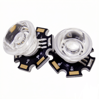 Lentille optique LED de 16 mm pour LED Edison/Luxeon avec carte de circuit imprimé étoilée
