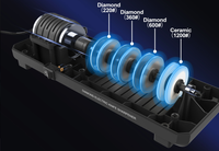 Affûteur de couteaux électrique à quatre étapes - Multifonctionnel, durable, écologique pour la cuisine domestique