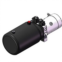 Unité hydraulique personnalisée, groupe hydraulique, DC 24V 2,2KW, pompe 1,6cc simple effet double vitesse pour benne basculante de voiture
