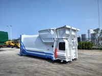 Station de ramassage des déchets mobile de 12 mètres cubes, compacteur de déchets 4x2, moteur en acier, camion poubelle HOWO 7,5 kW 5000 kg, garantie 1 an