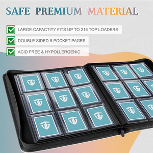 Álbum de Cartas Coleccionables con Cierre y 9 Bolsillos, Color PU, Personalizable con Logotipo, para Cartas Deportivas - Product Image 6