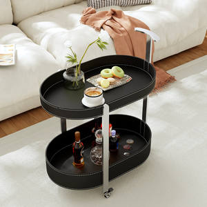 โต๊ะกาแฟสไตล์อิตาเลียนโมเดิร์นมินิมอลแบบเคลื่อนย้ายได้ โครงเหล็กสแตนเลส พร้อมล้อเลื่อน สำหรับห้องนั่งเล่นและห้องนอน เฟอร์นิเจอร์ตกแต่งบ้าน - Product Image 3