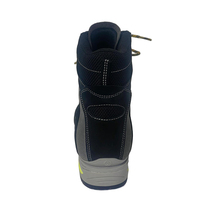 Chaussures de sport mi-hautes noires résistantes pour hommes, bottes tactiques en caoutchouc pour la randonnée, l'entraînement en plein air et l'escalade