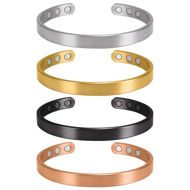 Fashion Pure Copper Magnetic Bracelet Arthritis Pain Relief Healing Open Cuff Bangle Magnetic Therapy Bracelet for Women Men