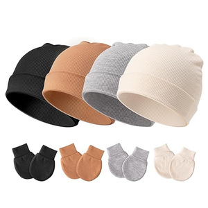 Gorros de Punto con Forro de Satén para Bebé, Unisex, de Algodón Orgánico, con Opción de Logotipo Personalizado para <span class=keywords><strong>Invierno</strong></span> - Product Image 2