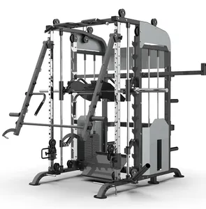 Spor salonu raf gücü güç çok fonksiyonlu ev kullanımı Smith makinesi ağırlık yığını ile toptan spor ekipmanları üreticileri spor salonu için