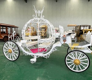 Cinderella Pumpkin Princess Wedding Carriage Horse Drawn Carriage Royal Horse <b>Trailer</b> for Sale - Product Image 5