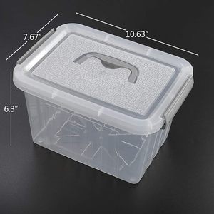 Household Wholesale Large Plastic High Transparent clear pp <b>Storage</b> <b>Boxes</b> for Clothing Organizer - Product Image 6