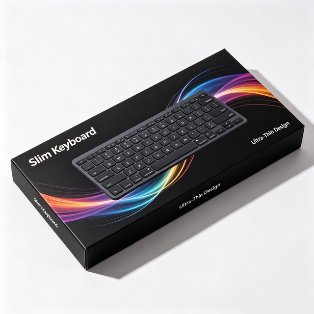 High Quality Matte Lamination Keyboard Packaging Boxes Black Print Electronic Products Corrugated Cardboard Box for Shipping