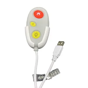 Porta USB Silicone Borracha 3 Botão Enfermeira Chamada Pendant Cable