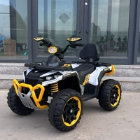 Voiture électrique tout-terrain pour enfants, modèle ATV, 12V, en plastique ABS, rechargeable par USB, avec 4 grandes roues en EVA – Vente chaude en usine