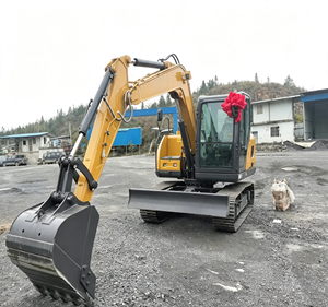 Excavatrice sur chenilles XE75GH jaune, godet de 0,35 m, forte puissance de creusement, machine compacte pour travaux de terrassement, garantie 1 an, roulement inclus - Product Image 2