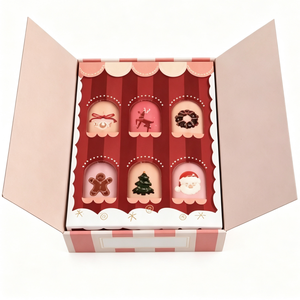 Custom Holiday Rigid Board Packaging with Inner Gift <b>Boxes</b> and Protective Tray for Retail Brands Christmas Gift <b>Box</b> <b>Set</b> - Product Image 1