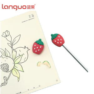 Sacapuntas Manual de PVC con Forma de Fresa, Diseño Creativo y Lindo de Languo, Múltiples Colores, Logotipo Personalizado Disponible, OEM/ODM - Product Image 1