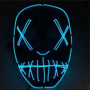 Meilleure Vente D'horreur Effrayant Incandescent Halloween Fête Néon Masque Lueur dans le Noir - Product Image 3
