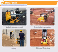 Petite construction de haute qualité Compacteur à main essence et diesel Compacteur d'asphalte et de plaque de sol avec composant de moteur central