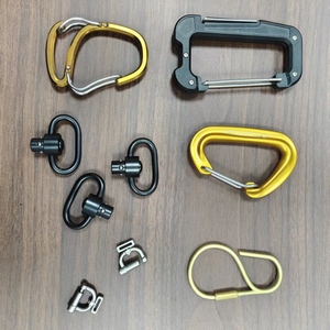 Mosquetón de seguridad de aluminio CNC personalizado para escalada en roca, con cierre giratorio y gancho de alta resistencia, para exteriores - Product Image 3