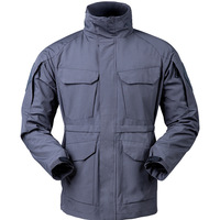 Veste bomber tactique d'extérieur pour homme, printemps-automne, M65, imperméable, sportive, en polyester
