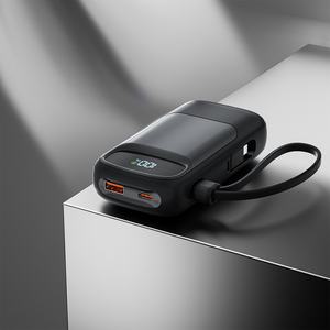 Cargador Portátil Pequeño PD40w de Carga Rápida, Batería Externa de Gran Capacidad para Viajes con Cable Integrado de 10000mah - Product Image 6