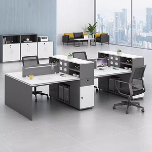 3 4 6 8 Seat Wooden Office Workstation Convertible Modular Extendable Modern <strong>Design</strong> <strong>Computer</strong> Desk Office Partition Direct Source - Product Image 1