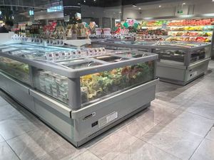 Congélateur d'îlot pour supermarché, vitrine réfrigérée pour aliments surgelés, réfrigérateur pour fabricants - Product Image 6