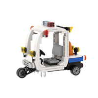 MOC1717 170 Piezas Coche de Patrulla Zootopia, Juguete de Construcción Compatible, Regalo DIY, Bajo MOQ, Juego de Bloques Educativos de Venta Caliente para Niños