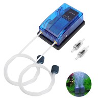 Pompe à oxygène RS RS-310 RS-410 BS-310/410 Pompe à oxygène pour aquarium Pompe à oxygène transparente Aération pour aquarium Petite pompe à aération