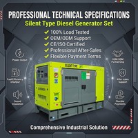 Générateur diesel professionnel 150 kVA, générateur électrique silencieux 150 kVA, refroidissement par eau, centrale électrique industrielle
