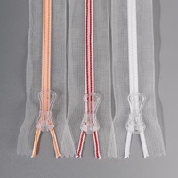 Offre Spéciale Nylon écologique 3 # longue chaîne couleur transparente fermeture éclair rouleau usine directe