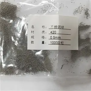 0.5Mm 0.6Mm 0.33Mm 0.34Mm 0.35Mm G10 Ss 440 Stainless Steel Bola