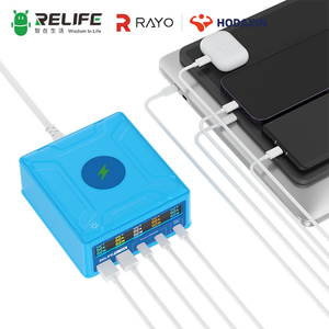 Chargeur GaN multi-ports RELIFE RL-304R 260W haute puissance avec écran tactile couleur <span class=keywords><strong>LCD</strong></span> et conception de dissipation thermique sans fil QI 15W pour la réparation de téléphones - Product Image 3