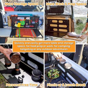 Bền Drop-<span class=keywords><strong>down</strong></span> cổng sau bảng với gấp cửa sau kệ lưu trữ hộp hành lý giá tàu sân bay phụ kiện bên ngoài - Product Image 4