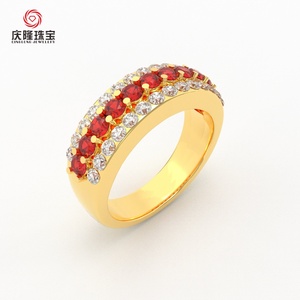 Anillo de Boda de Lujo, Clásico, de Alta Calidad, Certificado por IGI, con Diamantes Cultivados en Laboratorio de 2.4mm, Oro de 18K, para Aniversario y Fiesta - Product Image 2