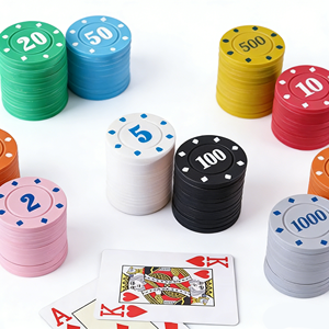 Jetons de poker professionnels personnalisés à trois tons en PS de 39 mm pour les tournois de casino et les fêtes - Product Image 2