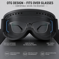 Lunettes de moto rétro tout-terrain, lunettes de conduite pour VTT, lunettes de sécurité coupe-vent, protection UV400 pour hommes et femmes, lunettes de ski