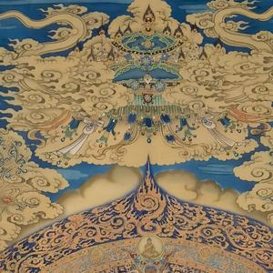Statues de Bouddha de la dynastie Yuan LINGFENG, bénédiction spirituelle, dessinées à la main, exclusivement écologiques, qualité artistique, papier de soie/papier Xuan - Product Image 3