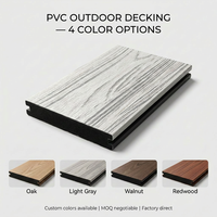 Moderne Teakholz-Optik Ineinandergreifende PVC-Terrassendielen mit Wasserdichtem & Umweltfreundlichem Design für Garten, Pool und Innenhof