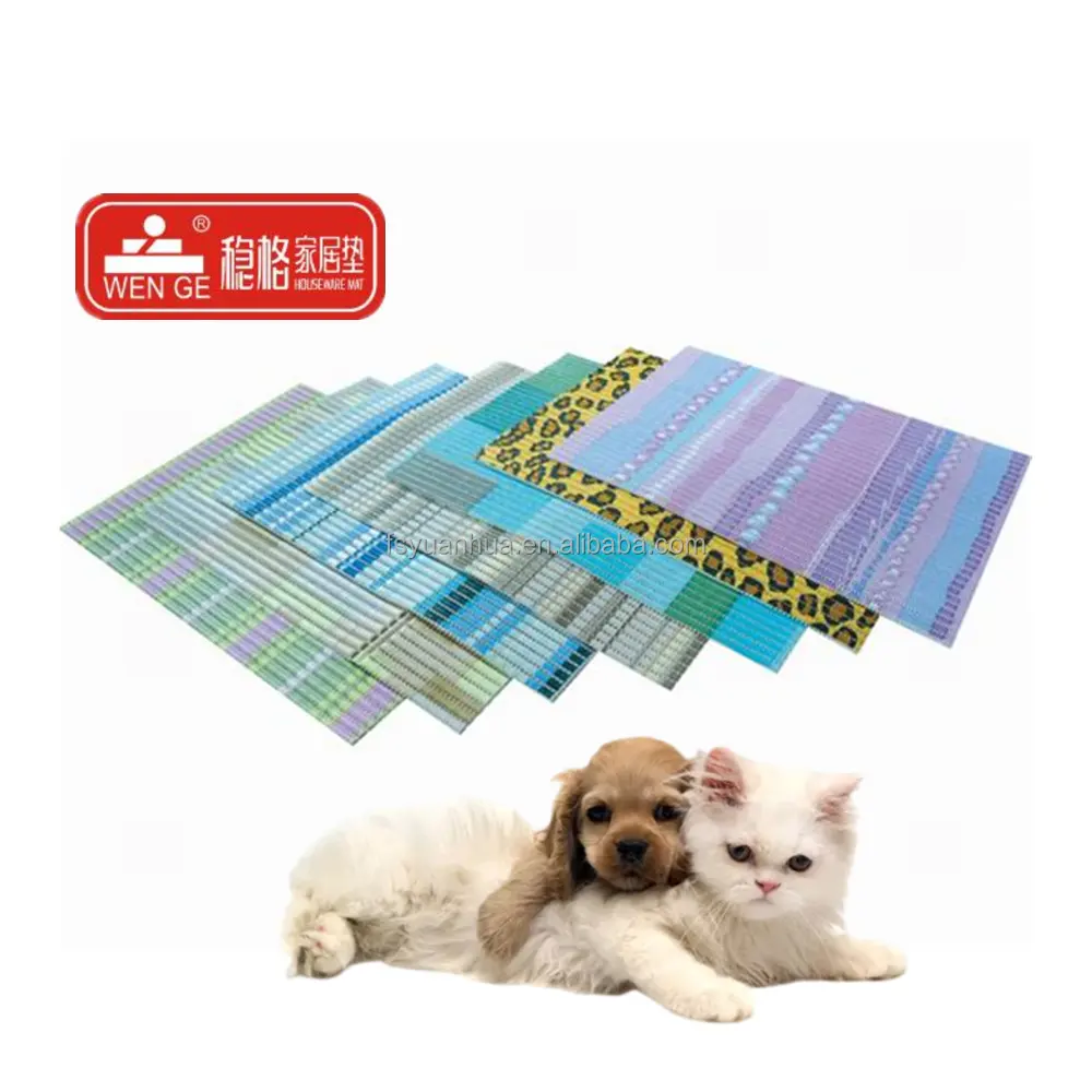 Milieuvriendelijke Kat Wasbaar Kattenbakvulling Mat Tapijt Tapijt Anti-Slip Pet Bed Koeling Voeden Mat Voor Honden