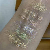 2 g pulver-glas 6 farben diamant metallisch glitzernd make-up lose pigmentierte lidschatten