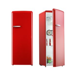 Réfrigérateur à <span class=keywords><strong>porte</strong></span> unique pour réfrigérateur <span class=keywords><strong>vintage</strong></span> à poignée en métal chromé pour DSR-225WU - Product Image 1