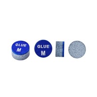 Embouts de queue de billard modernes en cuir bleu 11 mm, remplacement pour queue de billard