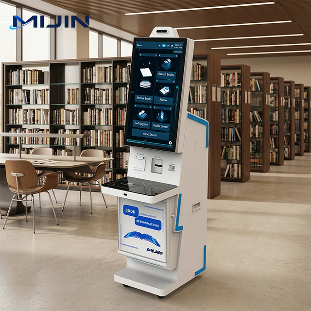 RFID Reader Self-Service Book Borrowing Returning Kiosk Smart Library Machine Terminal School Library Solutions Windows