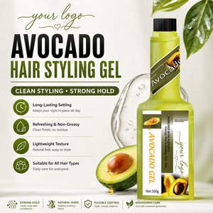 Gel Coiffant Texturisant Unisexe à l'Avocat Tenue Moyenne Sans Alcool pour Cheveux Naturels – Offre Spéciale - Product Image 5