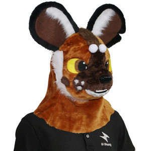 Özel hayvan tam baş maskesi güzel ağız açılabilir köpek dalmaçyalı maske noel cadılar bayramı parti giysileri - Product Image 2